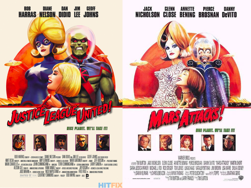 Illustration for article titled Your Favorite DC Superheroes, Drawn Into Famous Movie Posters